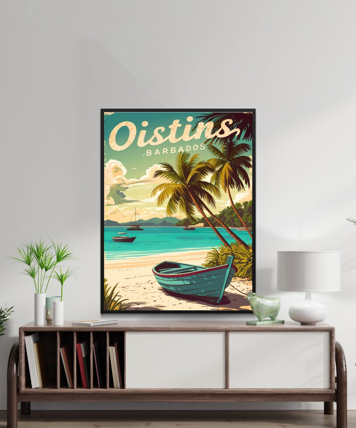 Oistins Vintage Travel Poster, Barbados Art Print - Image 3