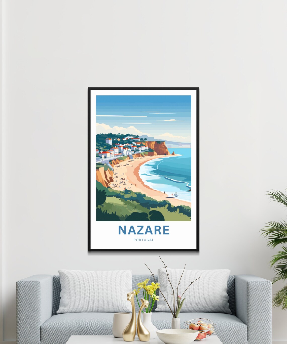 Nazare Travel Poster, Portugal Wall Art - Image 3