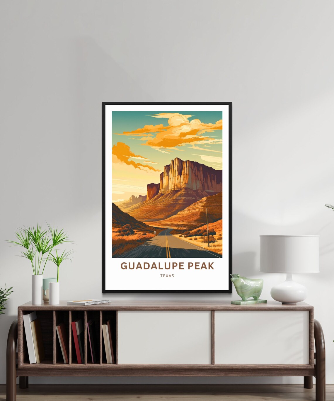 Guadalupe Peak Travel Poster, Texas Wall Art - Image 3