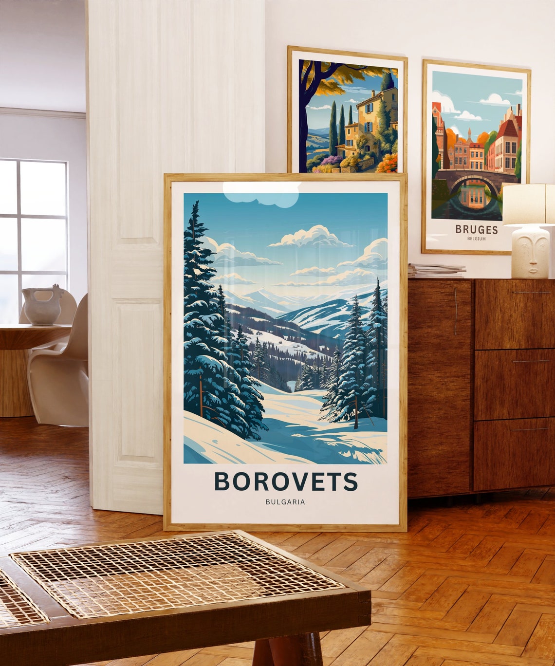 Borovets Bulgaria Winter Pine Valley Quiet Personalized Poster - Image 5