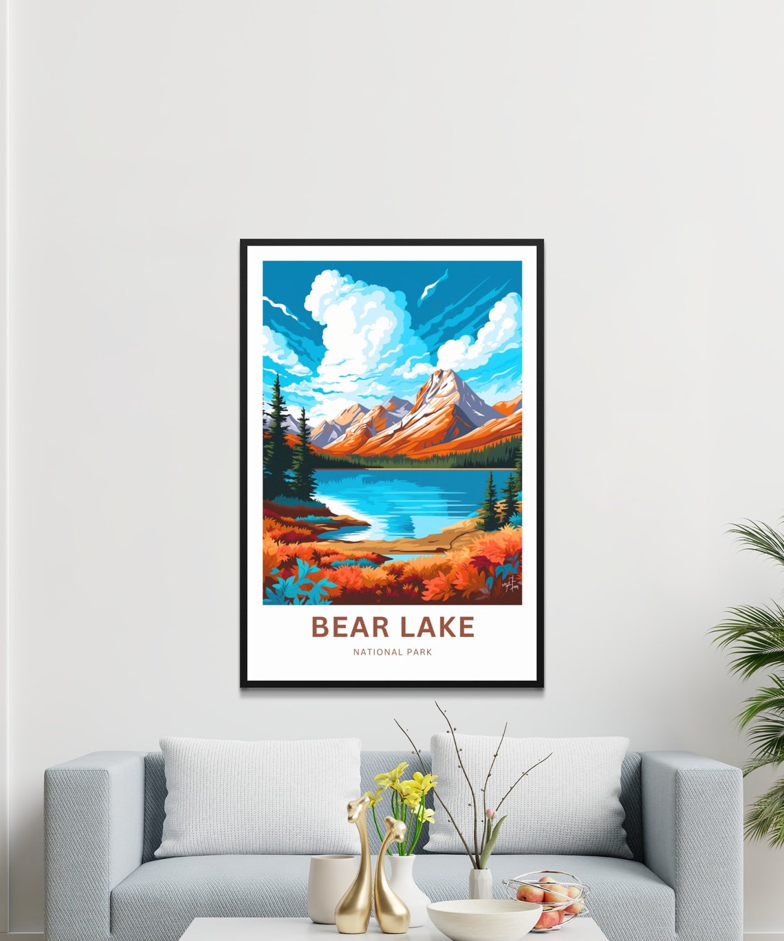 Bear Lake Travel Print Bear Lake Poster Colorado Wall Art Framed Present Gift Colorado Present - Image 3