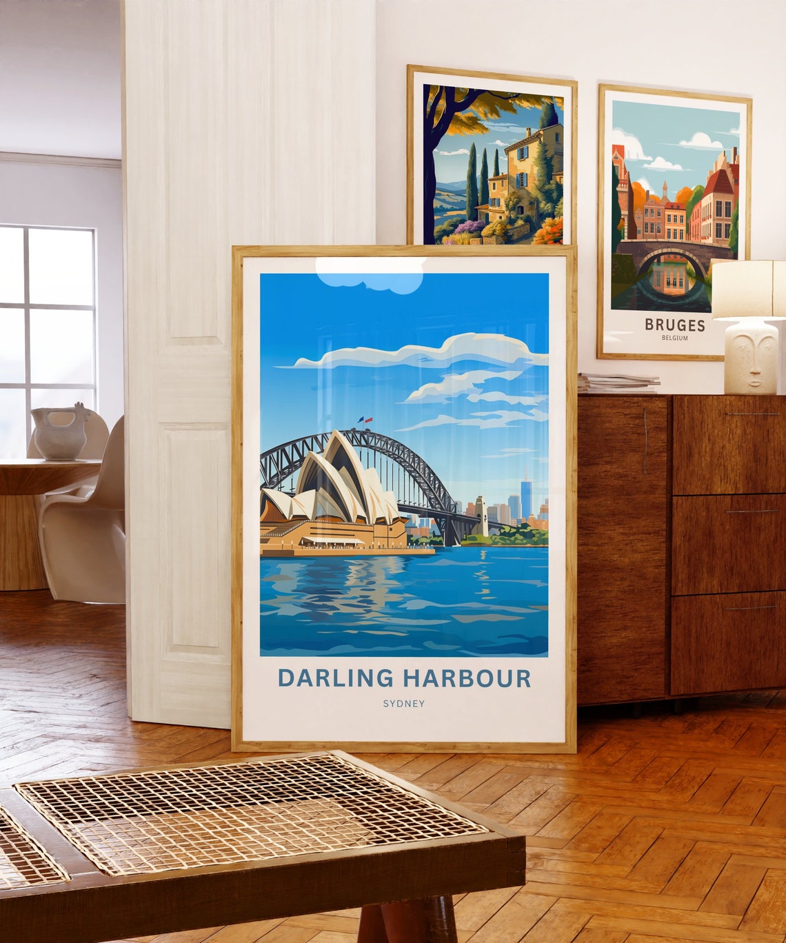 Iconic Darling Harbour Sydney Opera House Bridge Travel Poster - Image 5