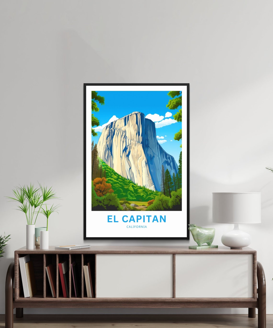 El Capitan California Granite Monolith Pines Valley View Poster - Image 2
