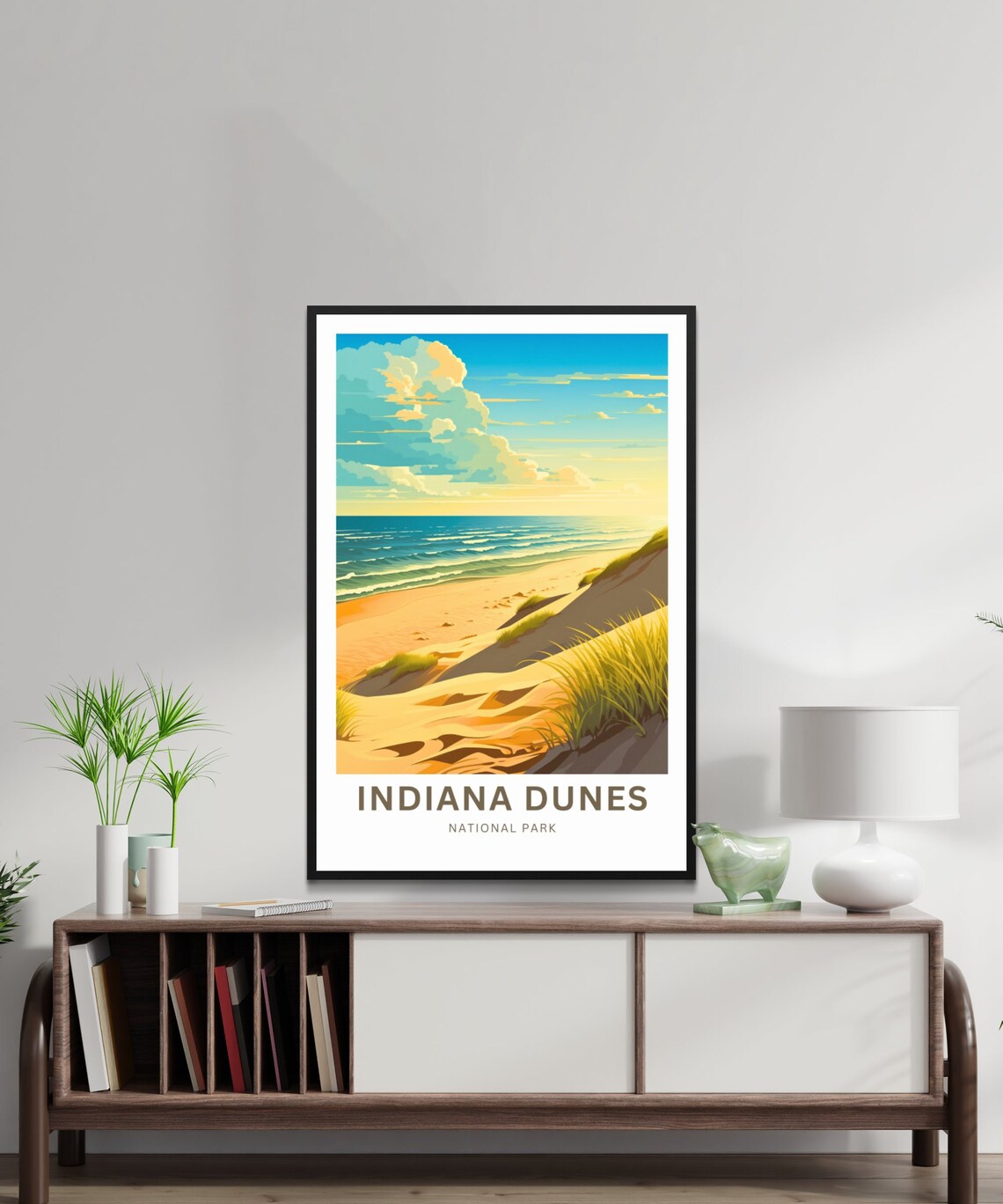 Indiana Dunes National Park Golden Beach Personalized Poster - Image 4