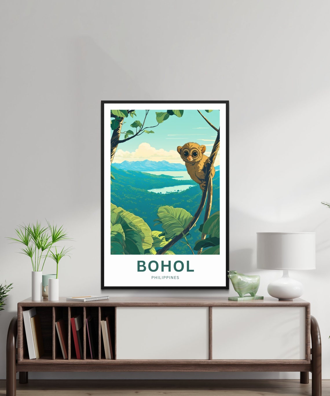 Bohol Philippines Tarsier Primate Jungle Wildlife Travel Poster - Image 2
