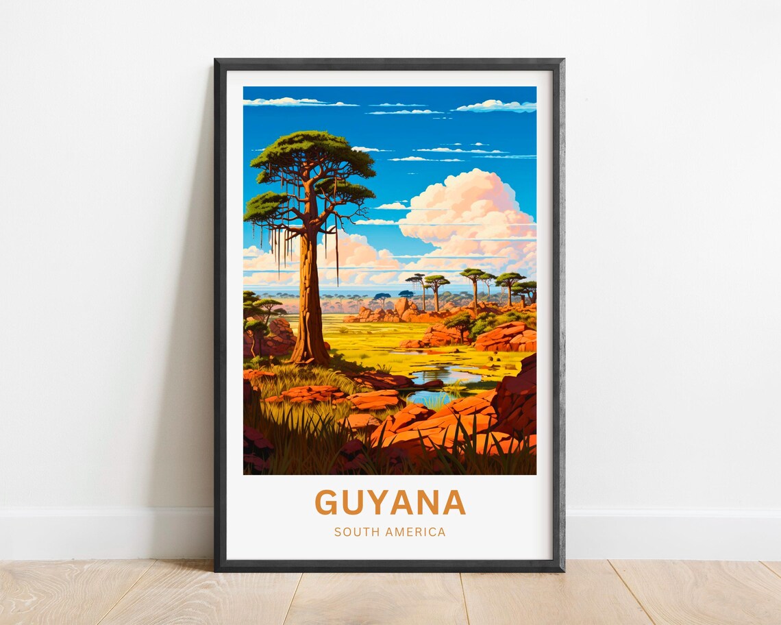 Guyana South America Gift Poster