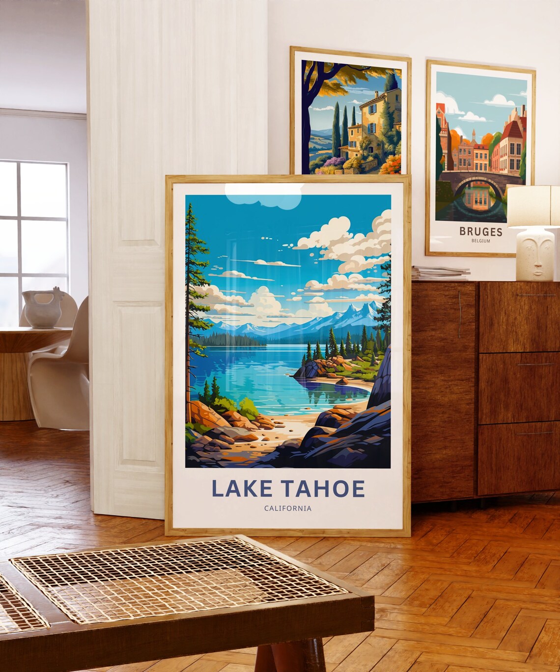 Personalized Lake Tahoe Travel Poster, California - Image 5