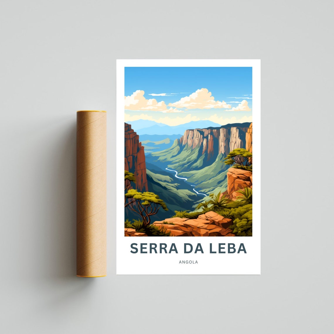 Serra Da Leba Print Serra Da Leba Poster Angola Wall Art Framed Present Gift Africa Present - Image 4