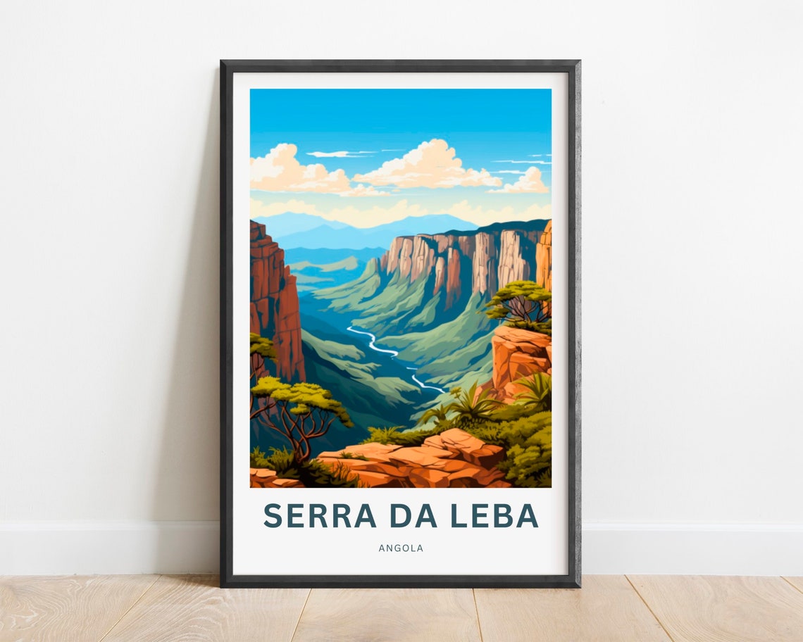 Serra Da Leba Print Serra Da Leba Poster Angola Wall Art Framed Present Gift Africa Present