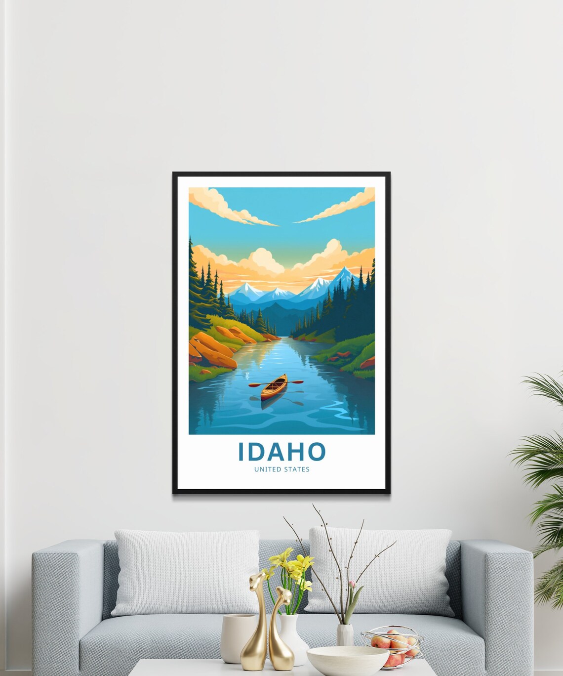 Idaho Personalized Travel Print Travel Poster - Image 3