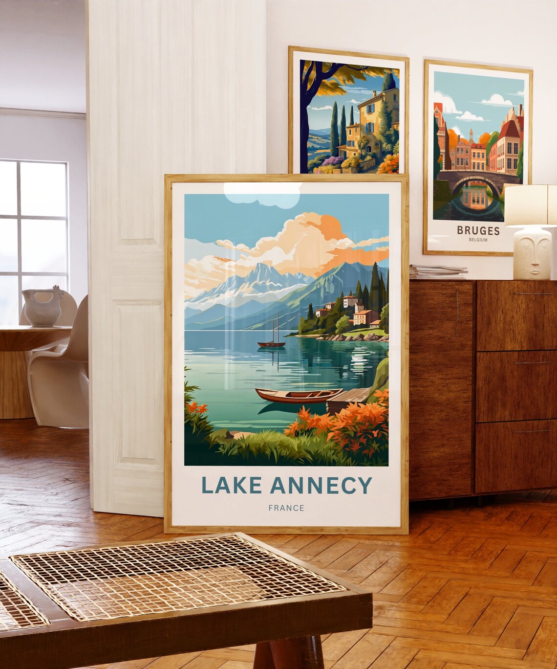 Lake Annecy Travel Poster, France Wall Art - Image 3
