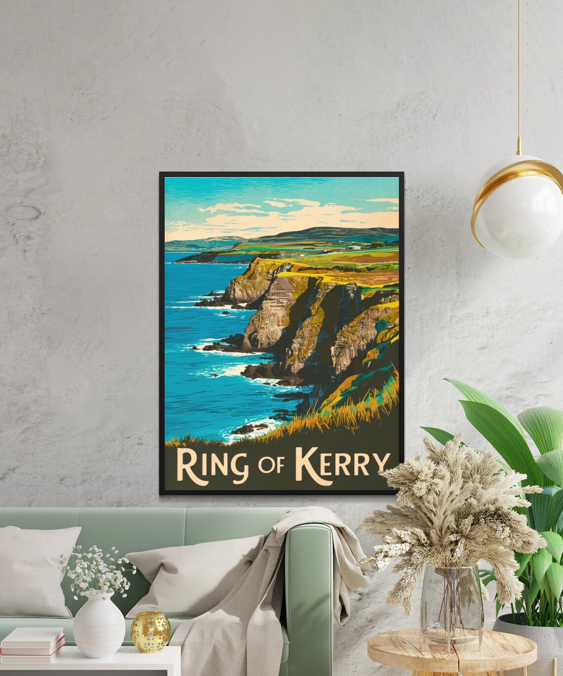 Ring of Kerry Ireland Wild Atlantic Way Coastal Scenic Travel Poster - Image 3