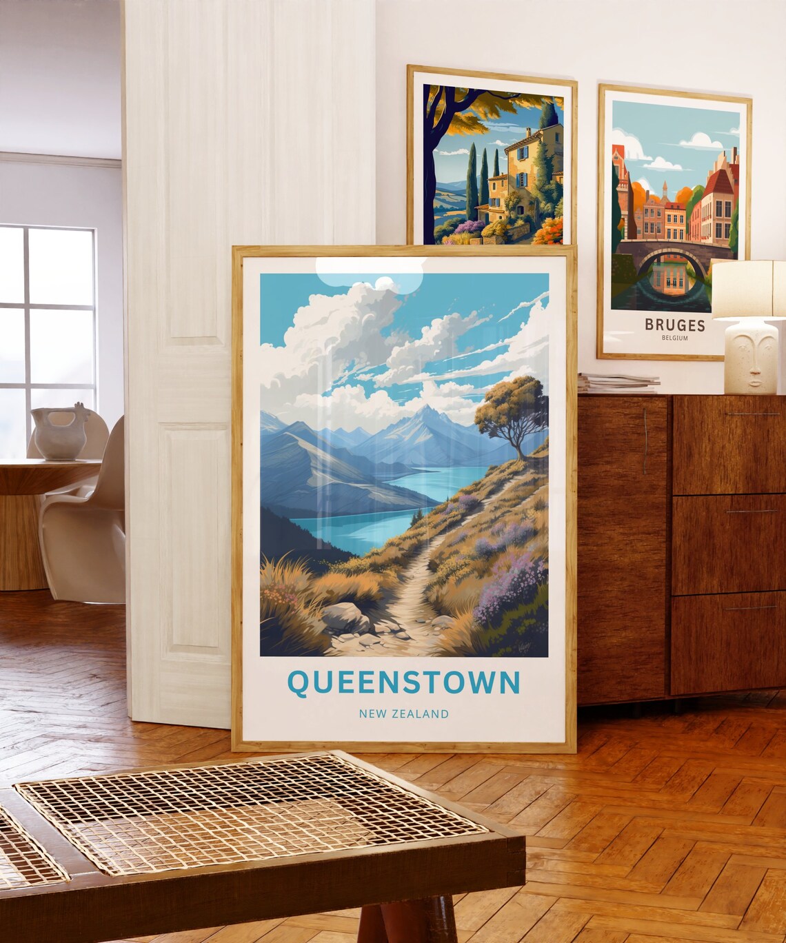 Queenstown New Zealand Travel Poster - Image 5