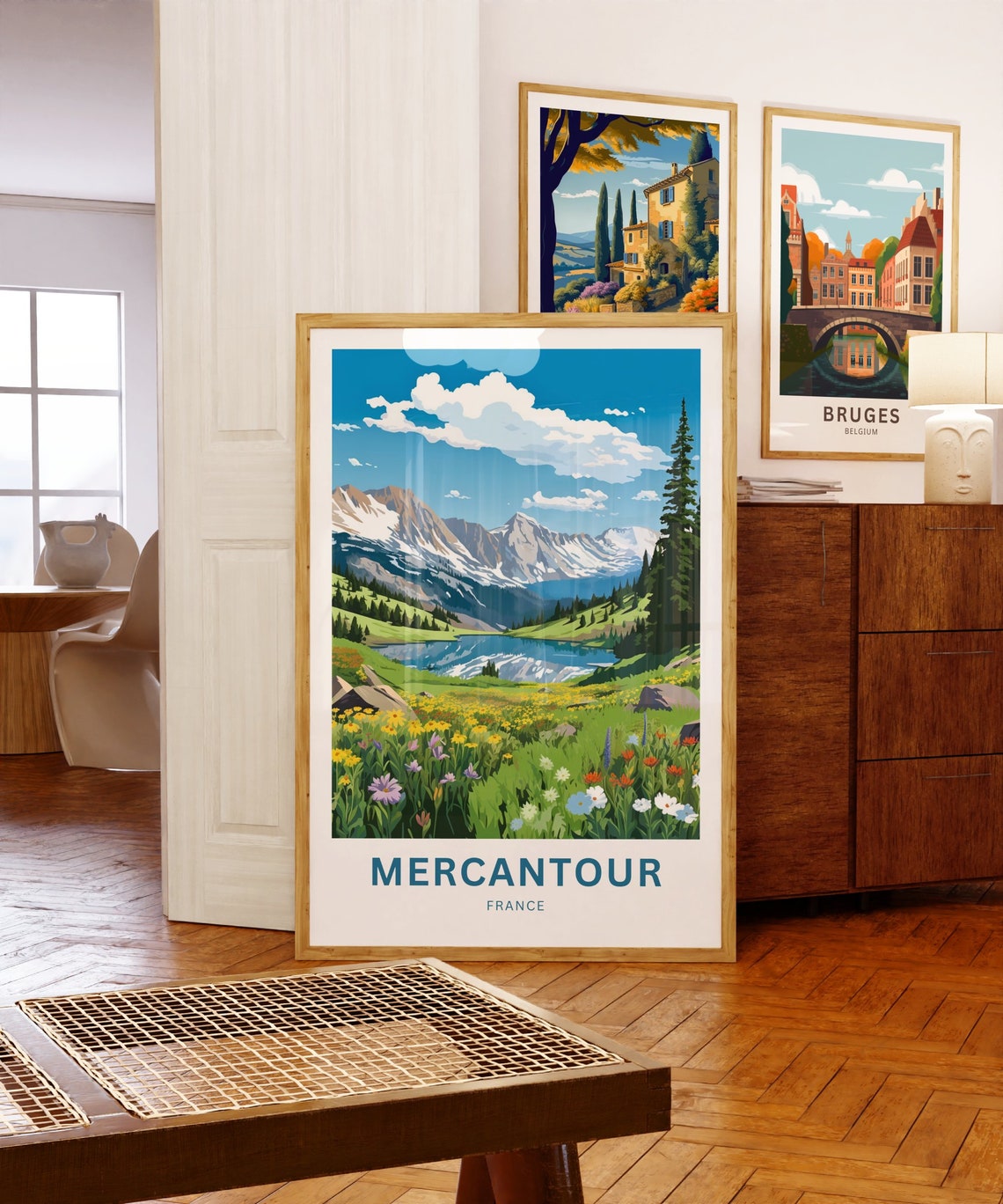 Mercantour France Wildflower Meadow Alpine Lake Nature Poster - Image 5
