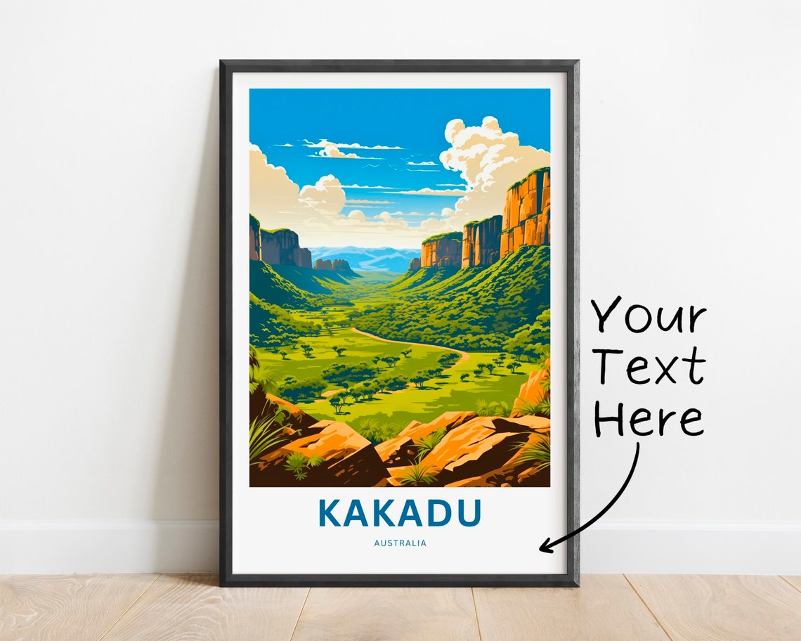 Kakadu Australia Escarpment Valley Wilderness Outback Scene Poster