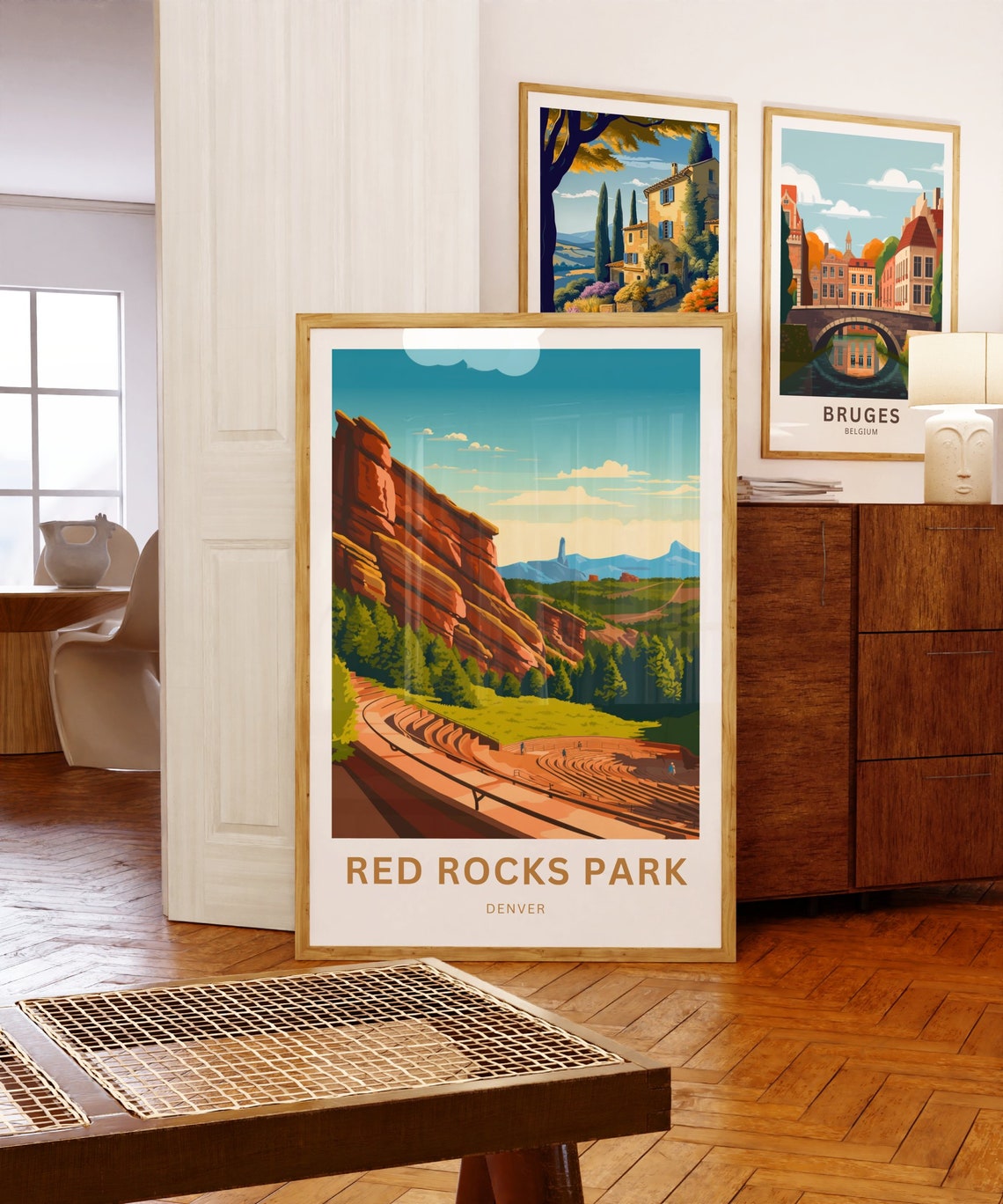 Red Rocks Park Denver Amphitheatre Red Sandstone Cliffs Art Poster - Image 5