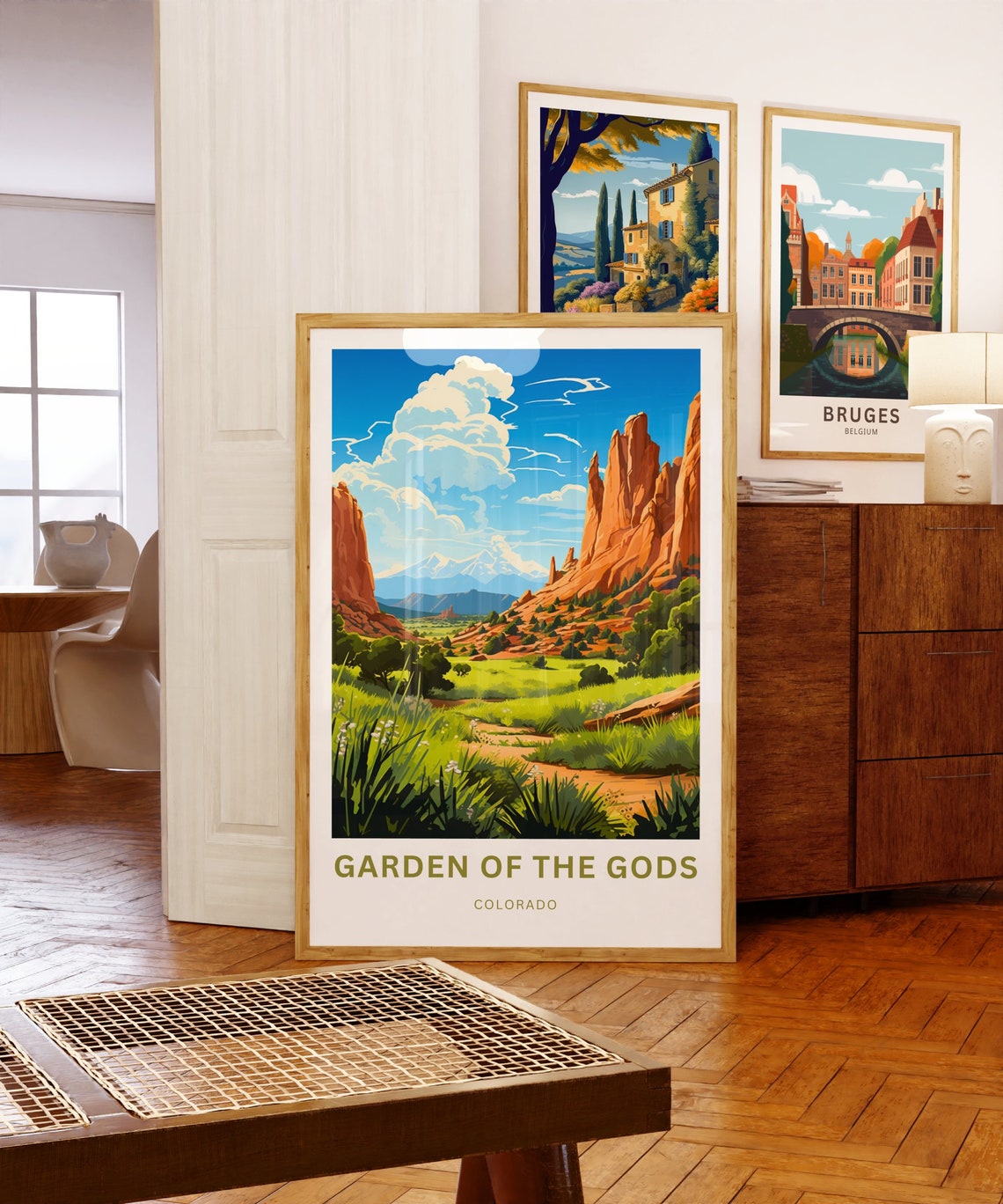 Garden Of The Gods Travel Print Garden Of The Gods Poster Colorado Wall Art Framed Present Gift Colorado United States Present - Image 5