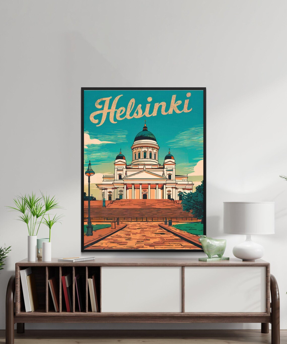 Helsinki Cathedral Finland Landmark Retro Vintage Travel Poster - Image 4