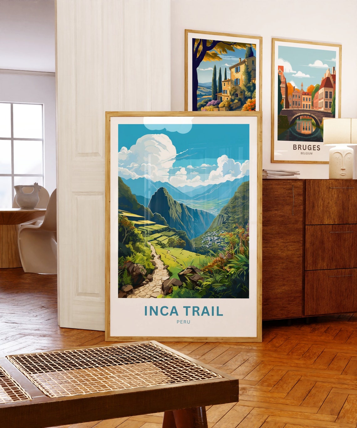Inca Trail Travel Print Inca Trail Poster Peru Wall Art Framed Present Gift Peru Present - Image 5
