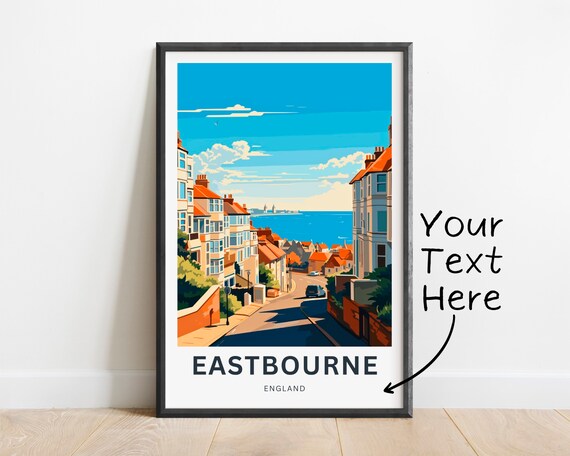 Eastbourne Travel Poster, England Gift