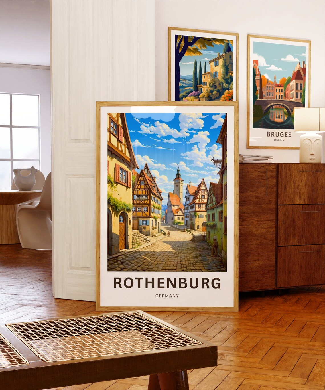 Rothenburg Germany Present Travel Poster - Image 5