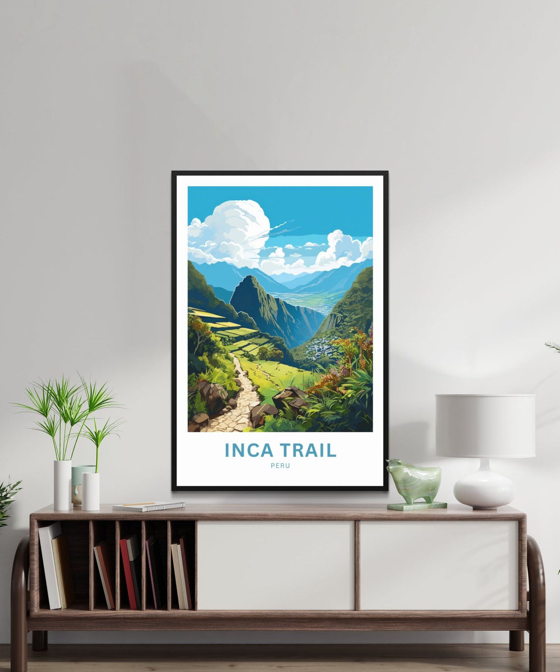 Inca Trail Peru Andes Mountain Stone Path Hiking Travel Poster - Image 2