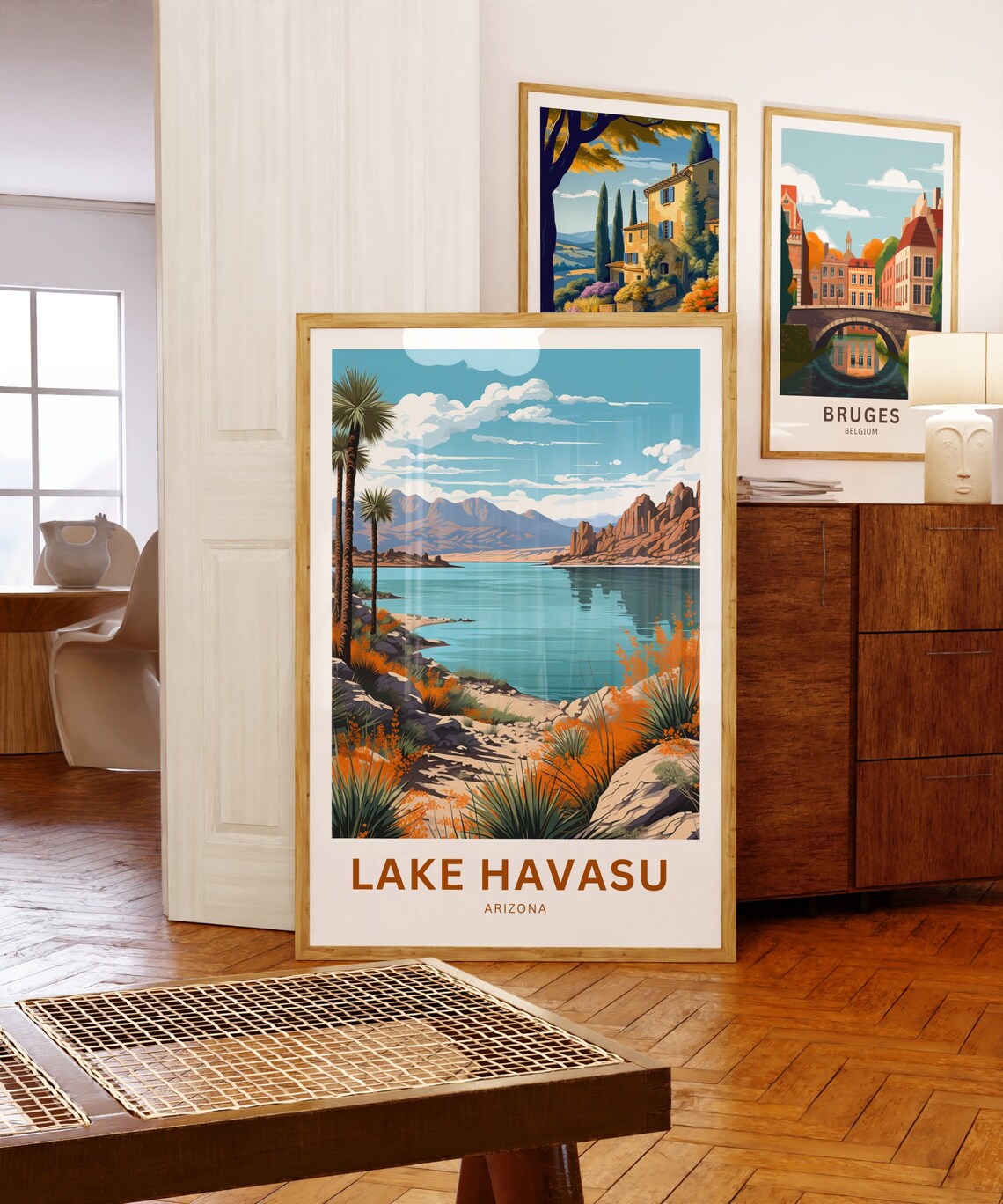 Lake Havasu Arizona Personalized Desert Lake Oasis Travel Poster - Image 5