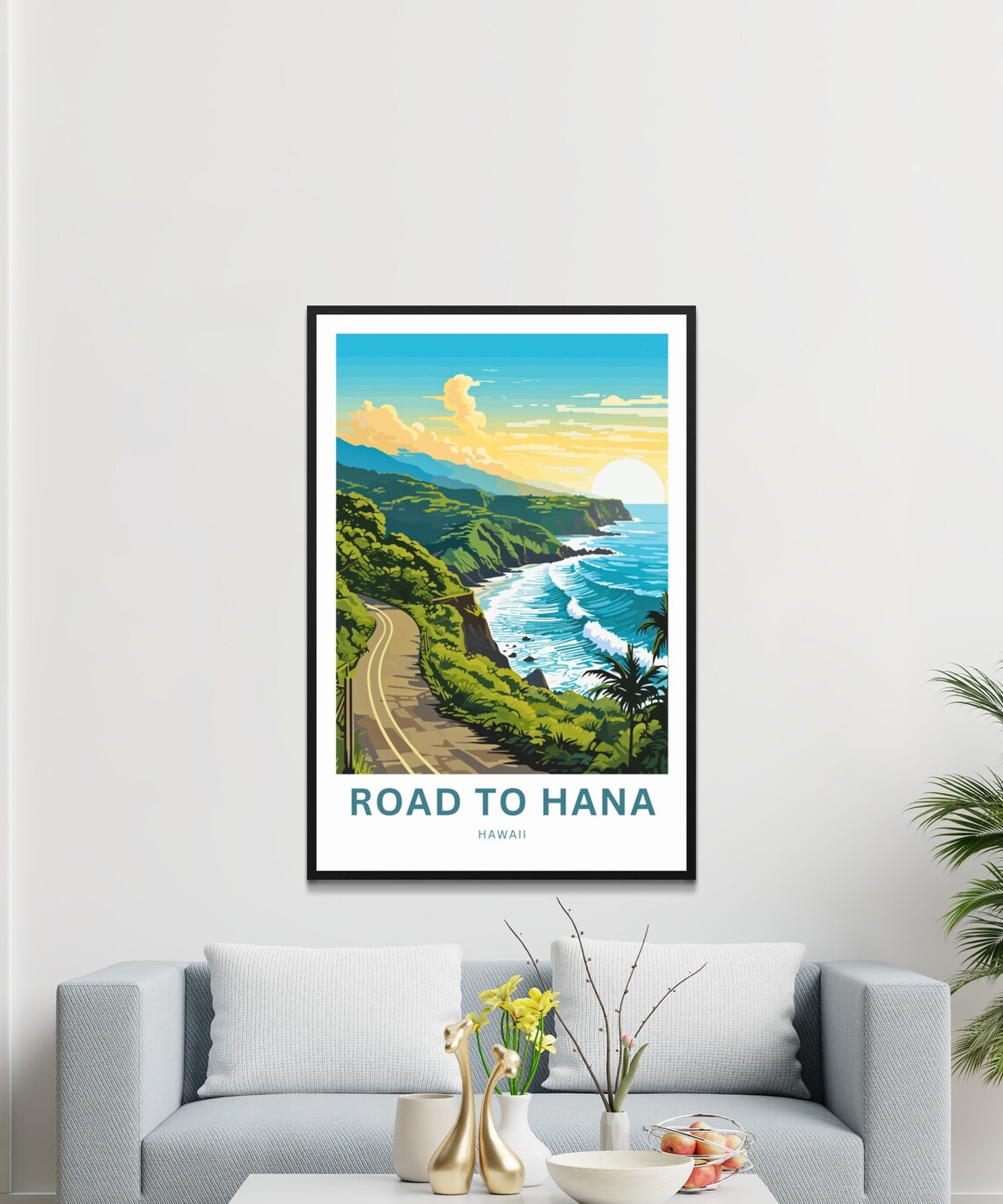 Road To Hana Travel Poster, Maui Hawaii Wall Art - Image 3