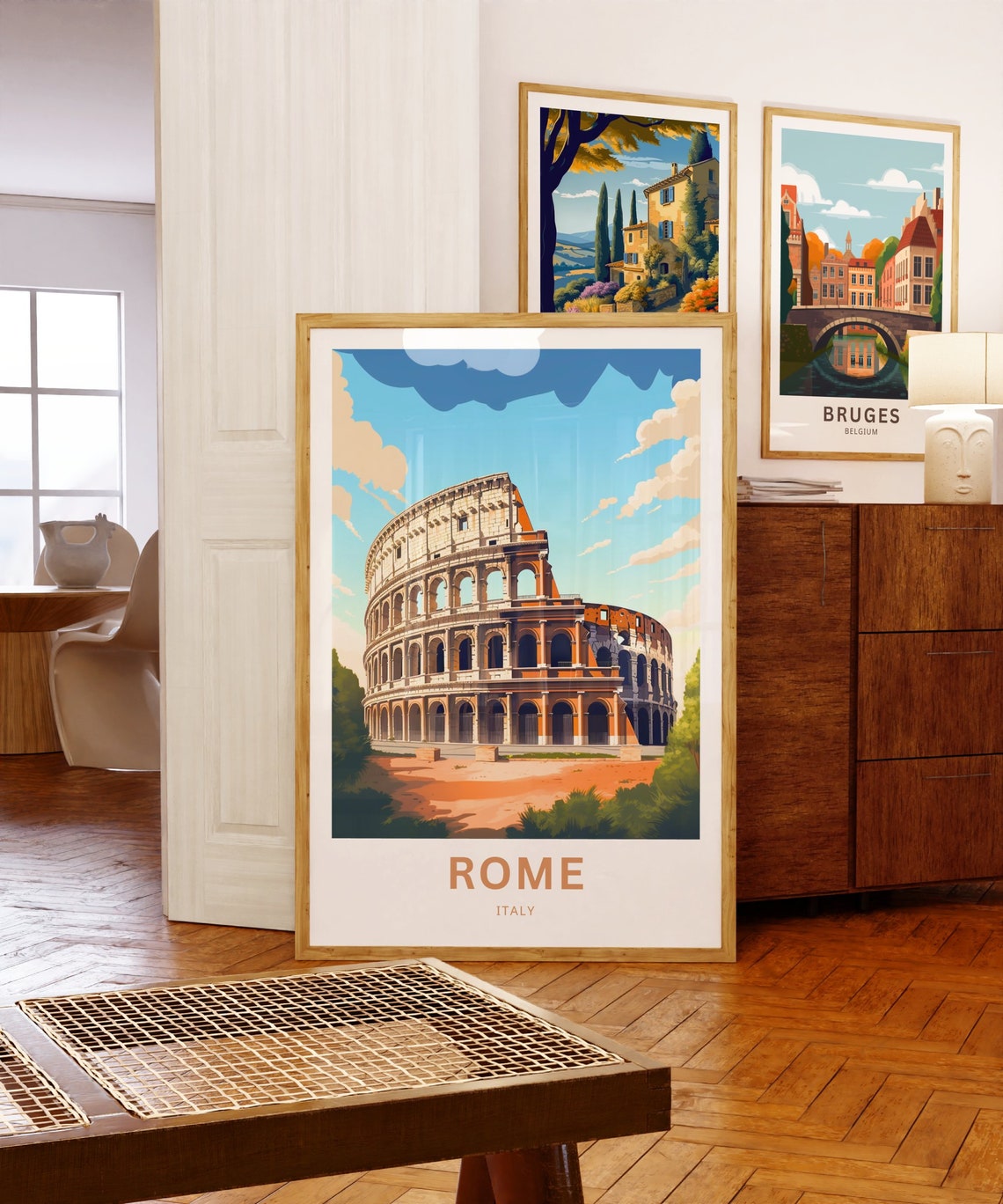 Personalized Rome Colosseum Ancient Italy Landmark Travel Poster - Image 5