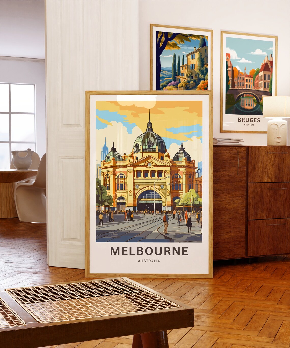 Melbourne Australia Flinders Street Station Vintage Travel Poster - Image 5