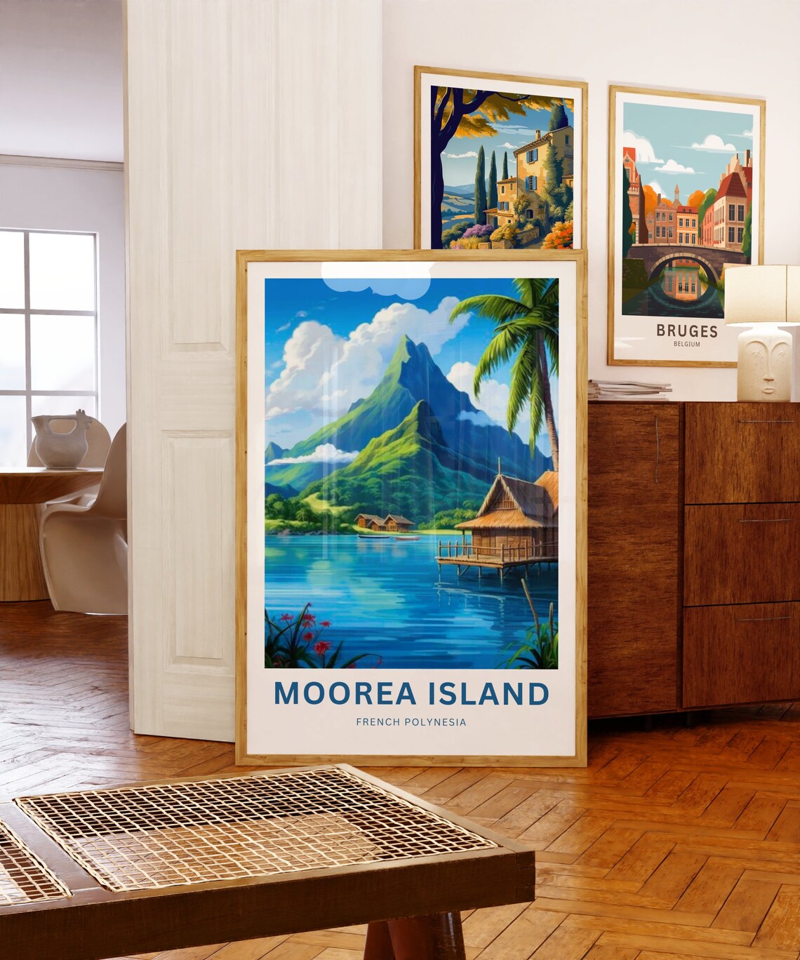 Personalized Moorea Island Travel Poster, French Polynesia - Image 5