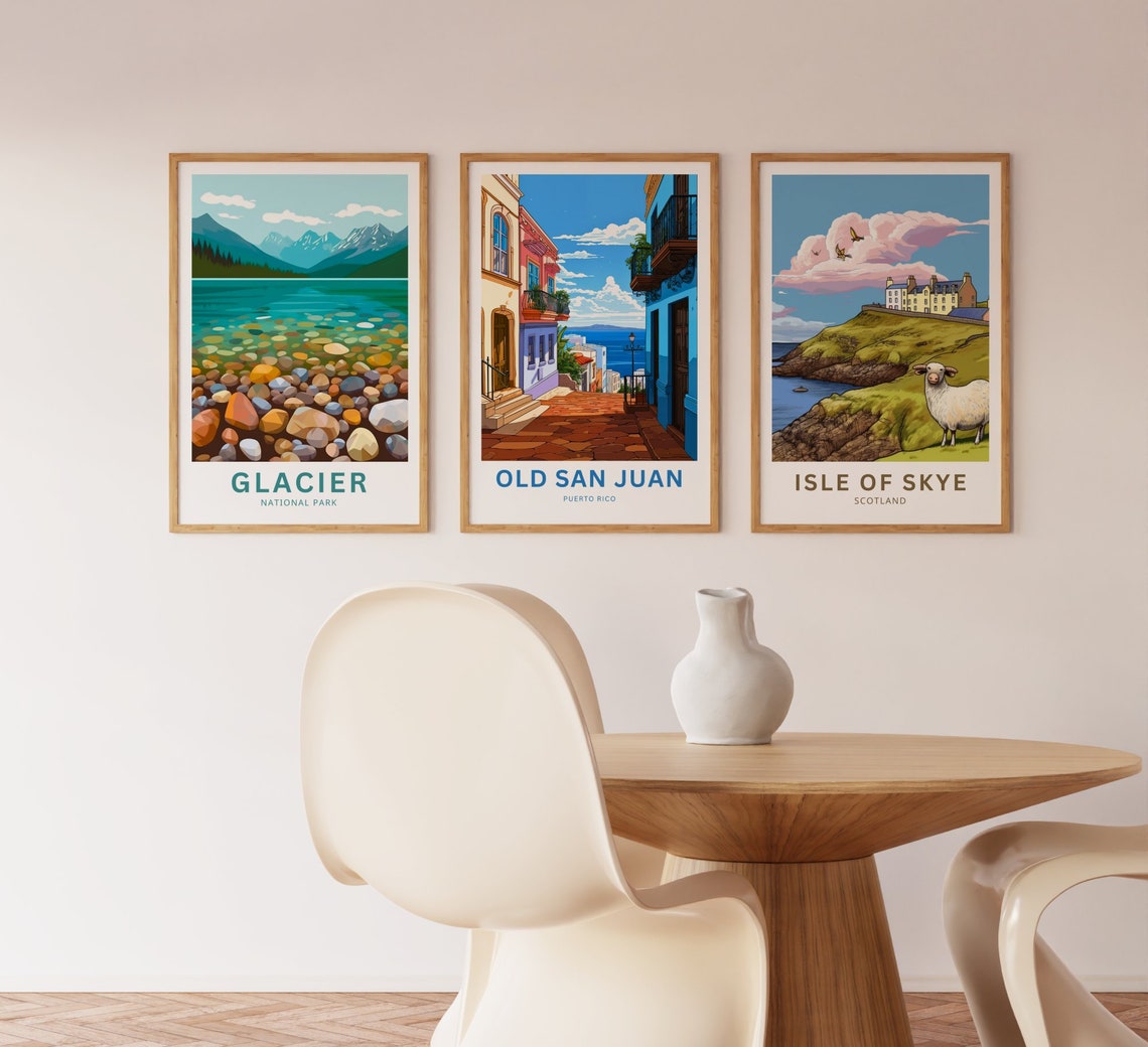 Personalized Old San Juan Travel Print Old San Juan Poster Puerto Rico Wall Art Framed Present Gift Puerto Rico Present Custom Text - Image 2