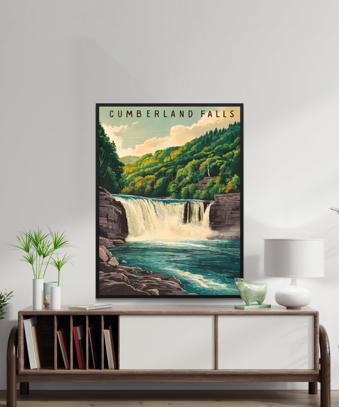 Cumberland Falls Kentucky Waterfall Gorge Vintage Travel Poster - Image 3