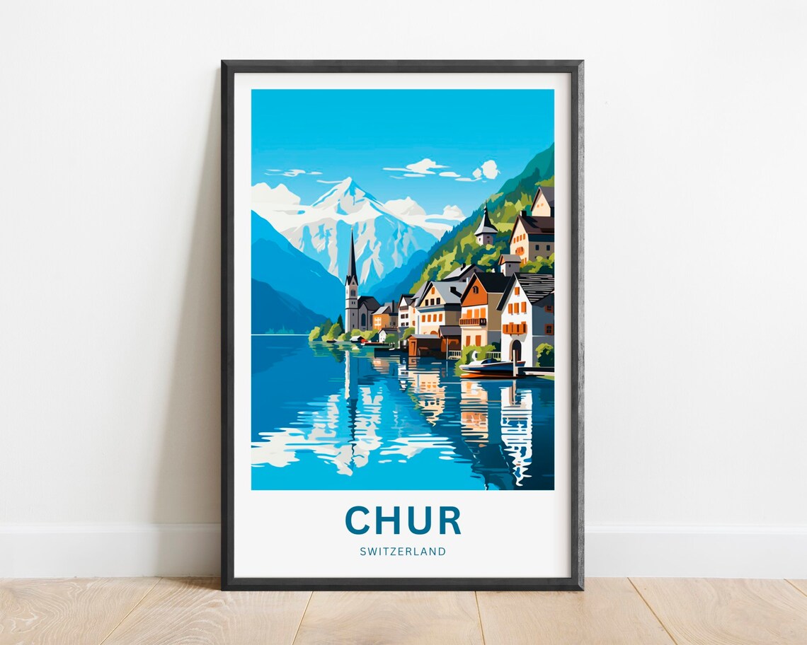 Personalized Chur Travel Poster, Switzerland Travel