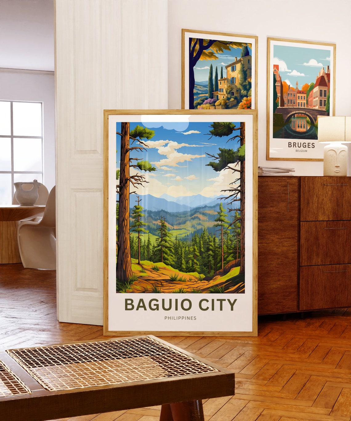 Baguio City Philippines Personalized Pine Mountain Forest Poster - Image 5