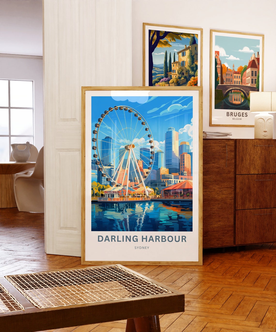 Darling Harbour Sydney Ferris Wheel Over The Waterfront Poster - Image 5