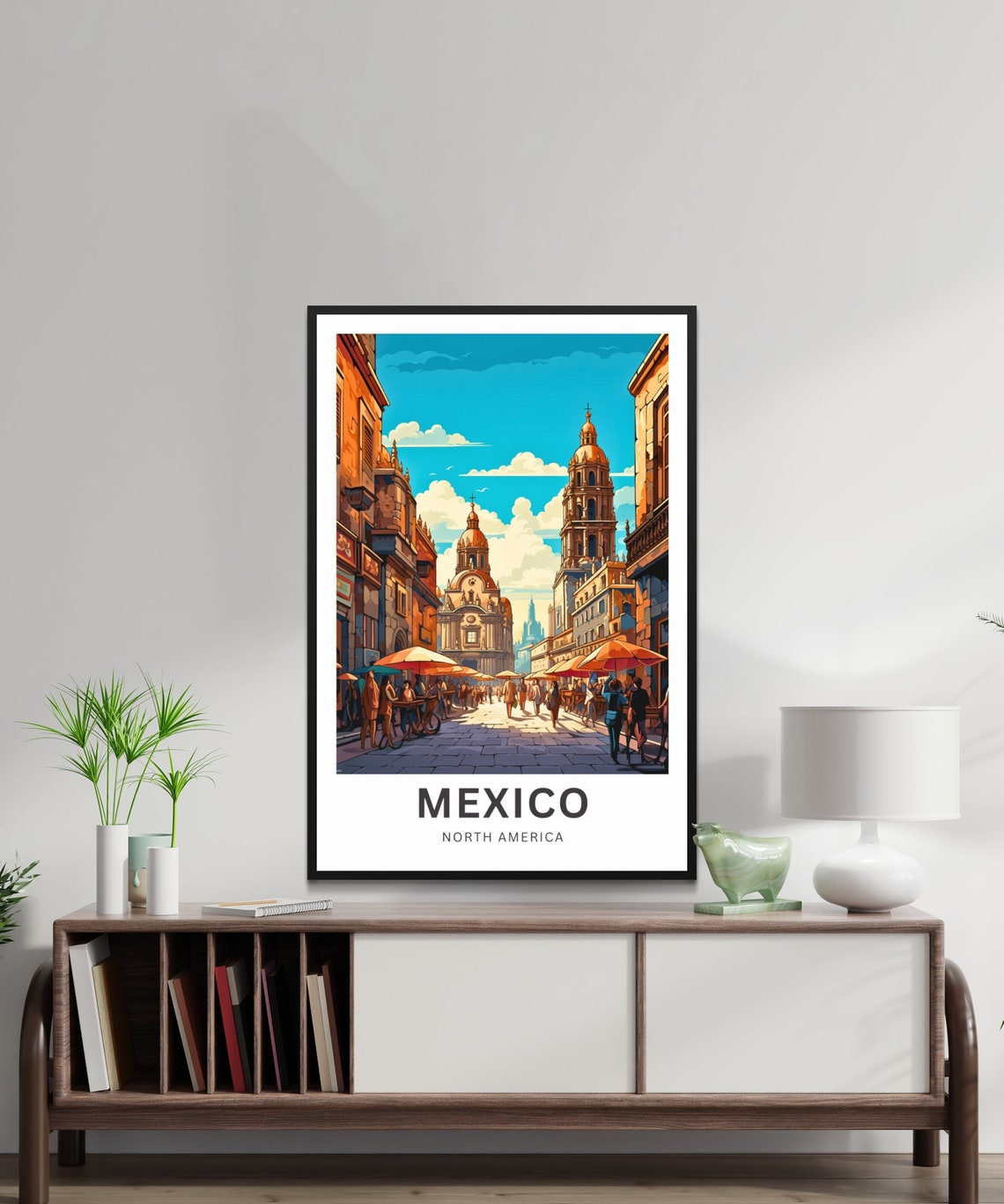 Mexico Travel Print Mexico Poster North America Wall Art Framed Present Gift North America Present - Image 4