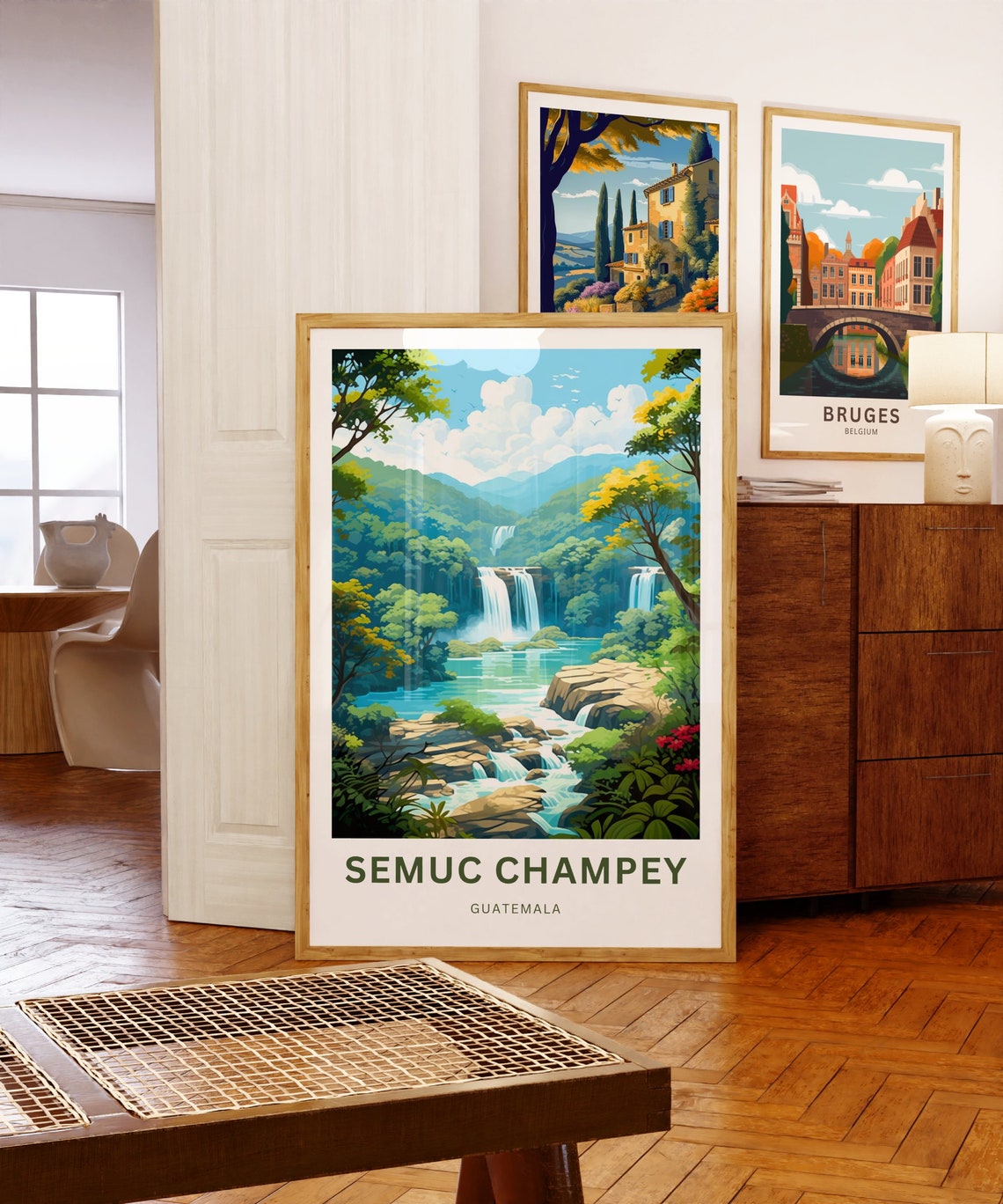 Personalized Semuc Champey Travel Print Semuc Champey Poster Guatemala Wall Art Framed Present Gift Mexico Present - Image 5