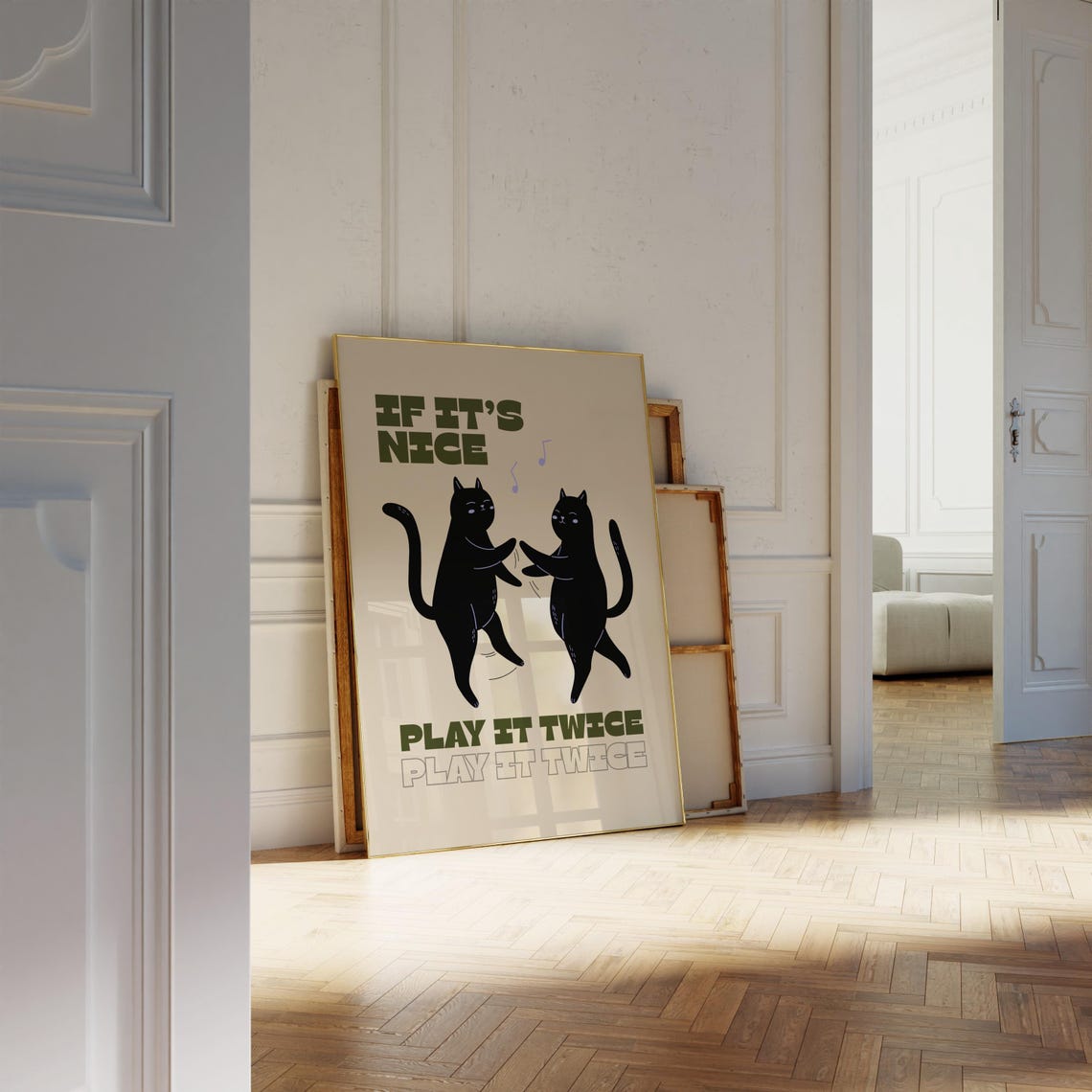 If Its Nice Play It Twice, Cat Music Quote - Image 2