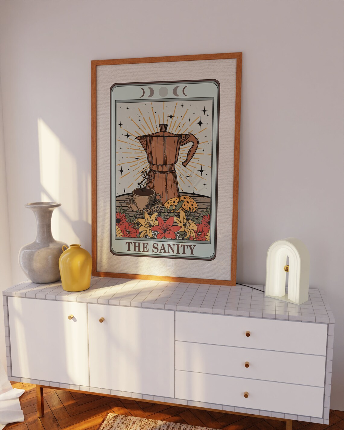 Sanity Tarot Card Coffee Print, Witchy Decor - Image 2