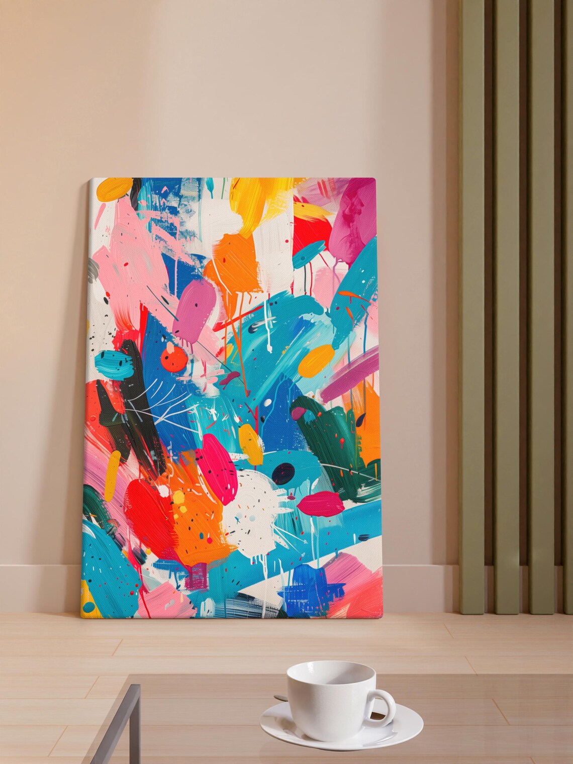 Abstract Expressionism, Modern Art Splash Pattern - Image 3