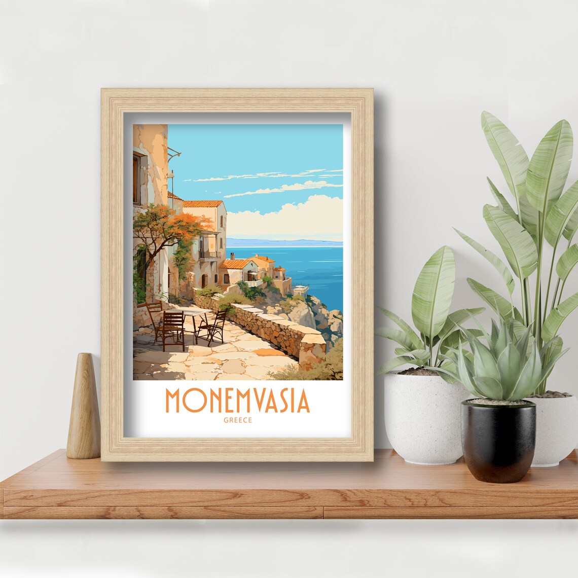 Monemvasia Travel Poster, Greece Wall Decor - Image 6