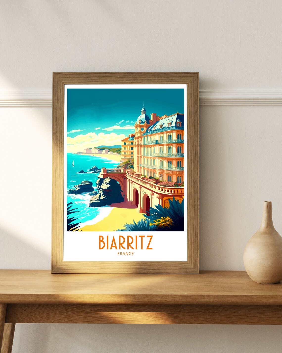 Biarritz France Travel Poster, Travel Print - Image 5