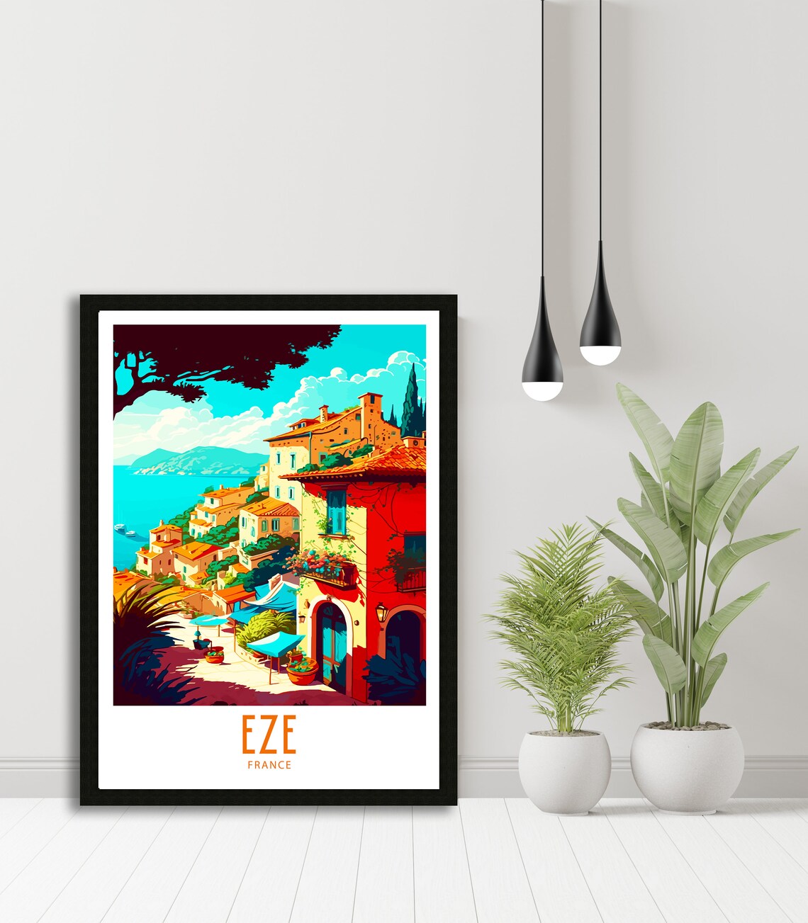 Eze France Travel Poster, European Wall Decor - Image 6