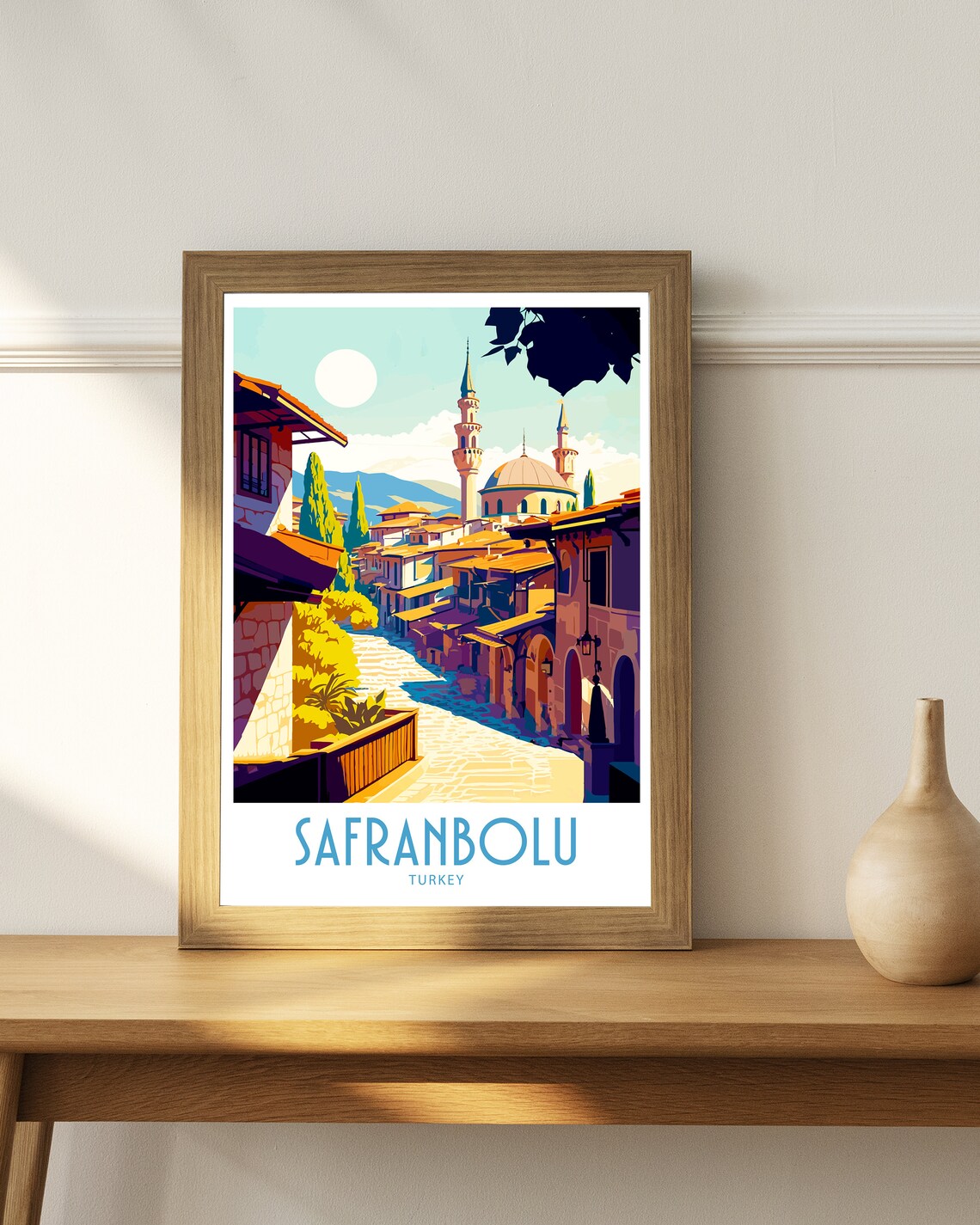 Safranbolu Turkey Ottoman Old Town Street Vintage Travel Poster - Image 4