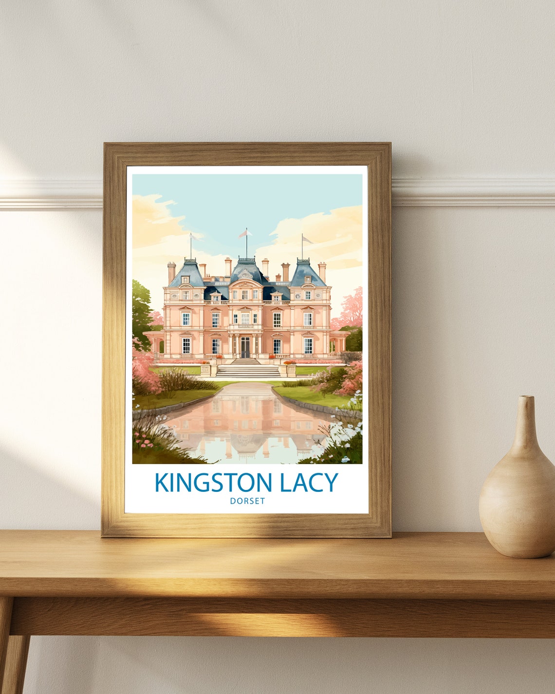 Kingston Lacy Dorset Stately Home Gardens Reflection Pool Poster - Image 3