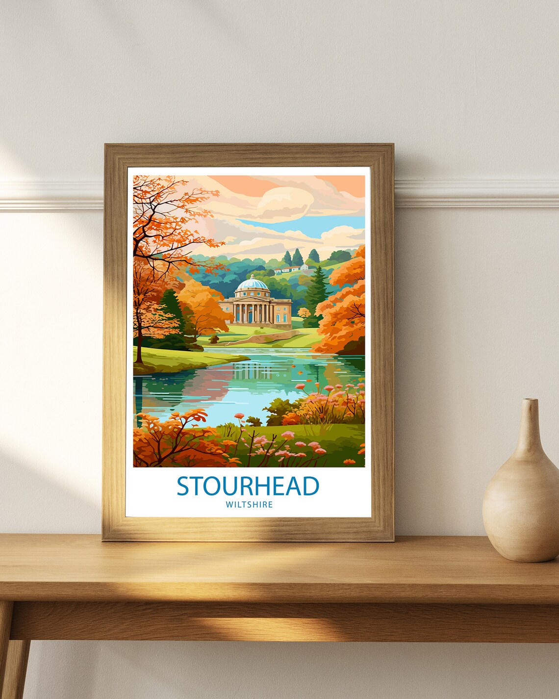 Stourhead Travel Poster, Garden And Estate Decor - Image 3