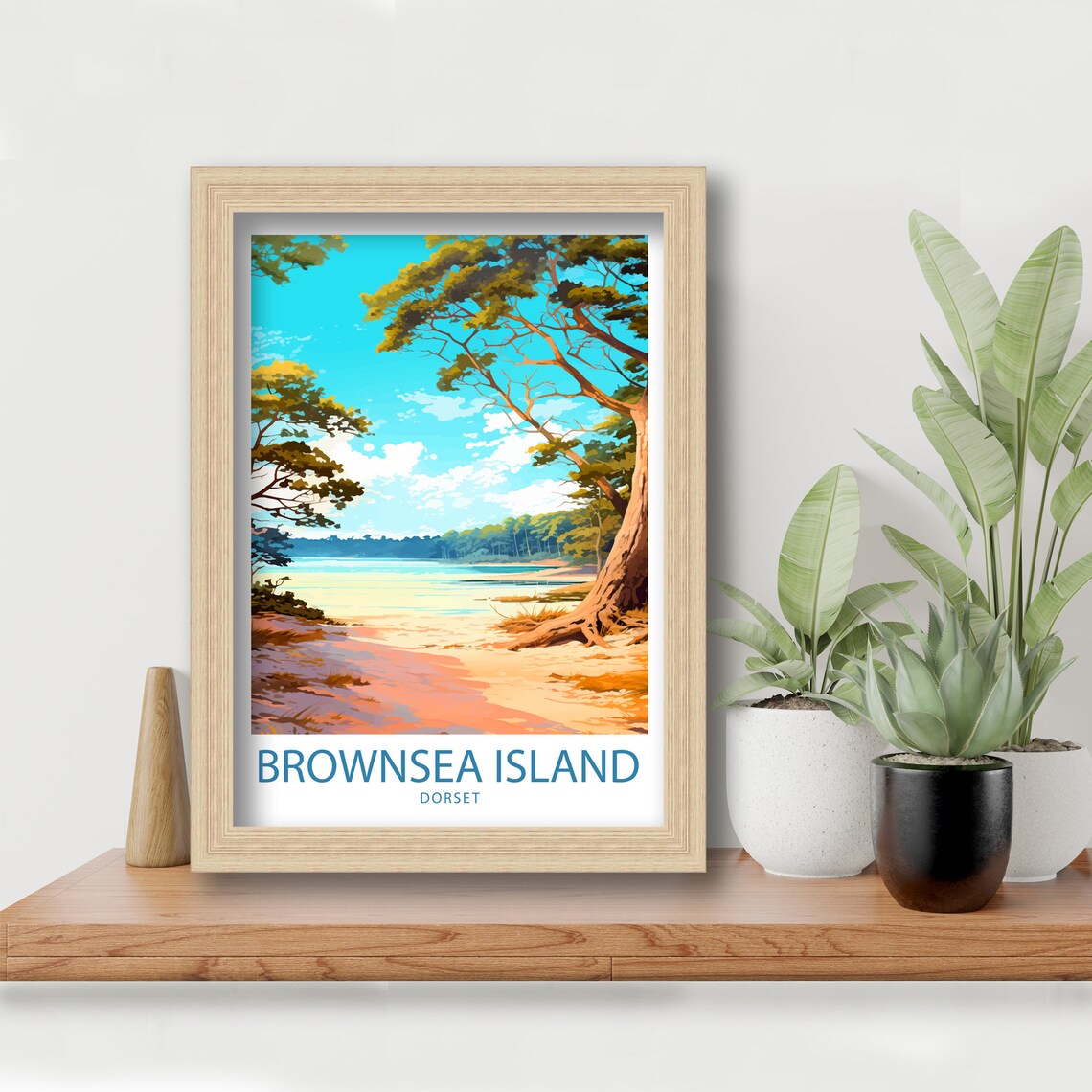 Brownsea Island Travel Poster, UK Wall Decor - Image 5