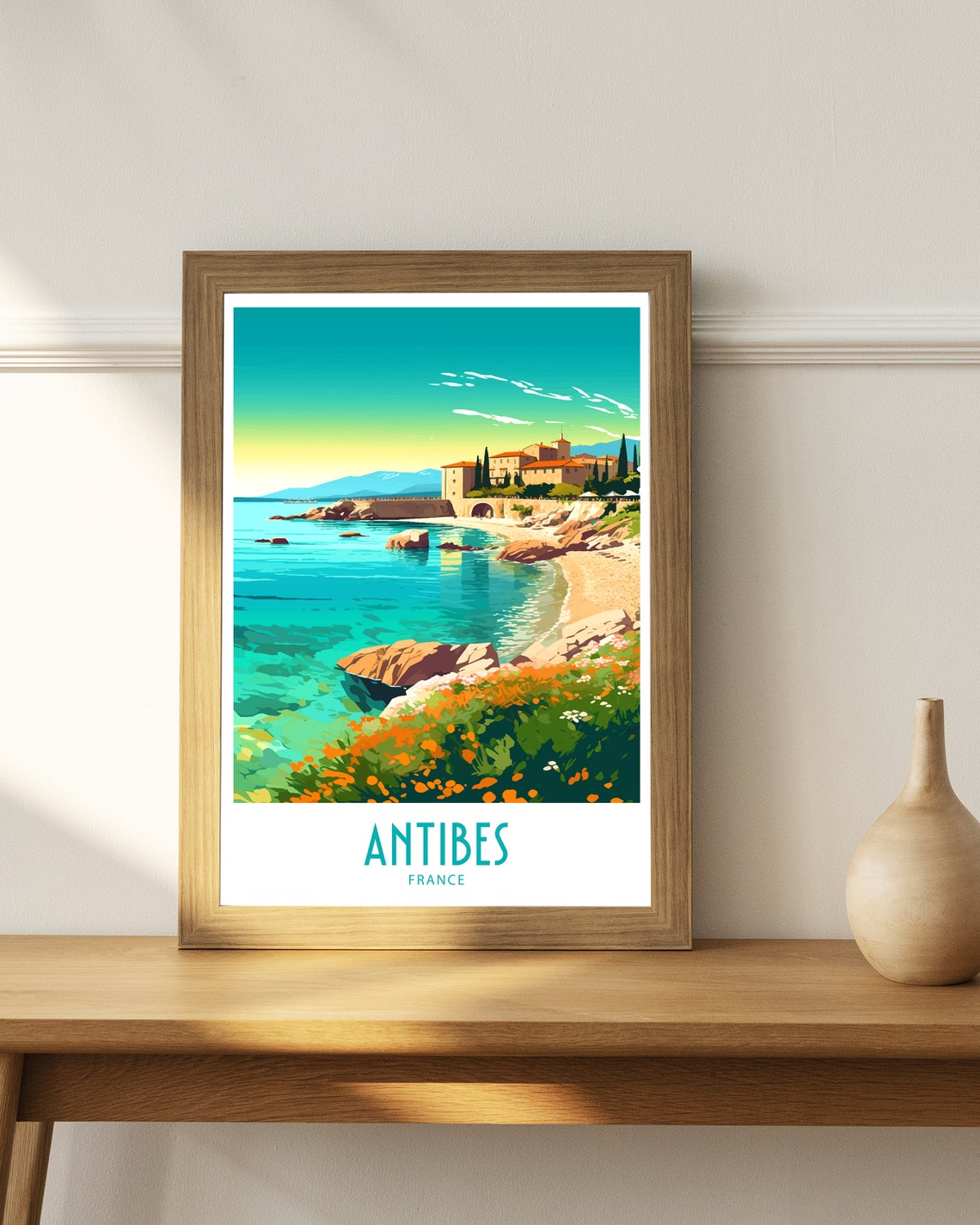 Antibes Travel Print Antibes Poster Home Dcor Antibes France Art Print Antibes France Room Print Antibes France Wall Decor Antibes Gifts - Image 4