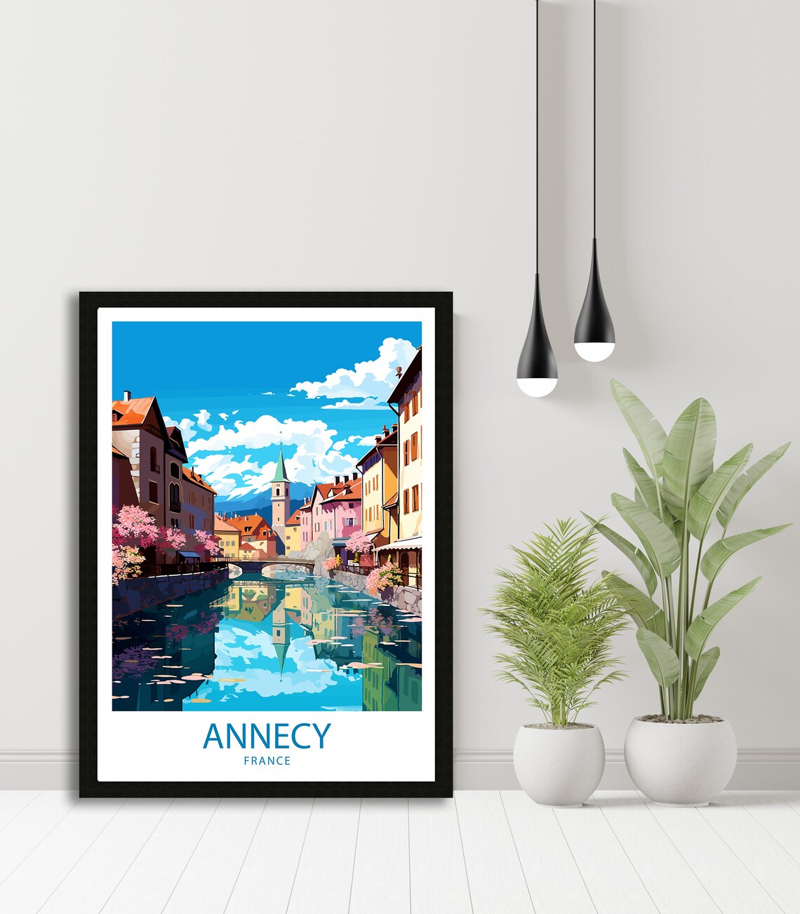 Annecy Travel Poster, France Wall Decor - Image 3